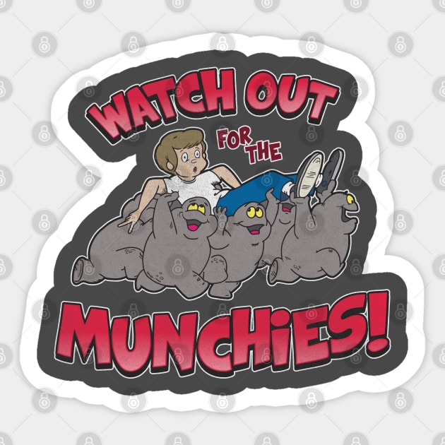 Watch Out for the Munchies Sticker by Chewbaccadoll